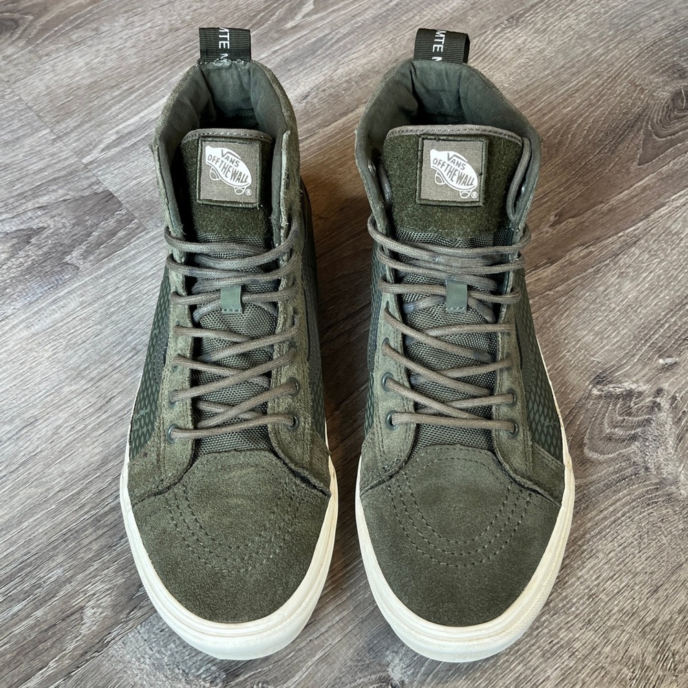Vans Sk8-Hi MTE Olive Green Suede High Top Sneakers Mens 11.5 721356
